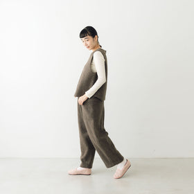 āta 圧縮ウールパンツ ブラウン