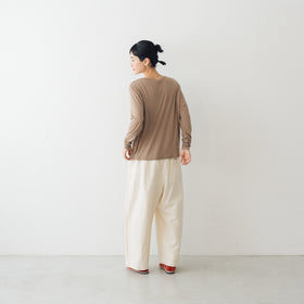 【SALE】 me. flow cotton silk ロングスリーブT