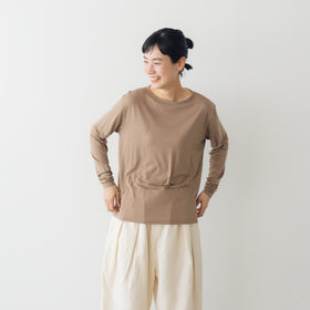 【SALE】 me. flow cotton silk ロングスリーブT
