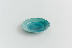 Awabi ware 輪花皿 M