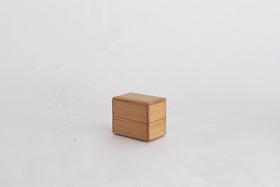 黒木クラフト工房 二段弁当箱(13×8.5cm)