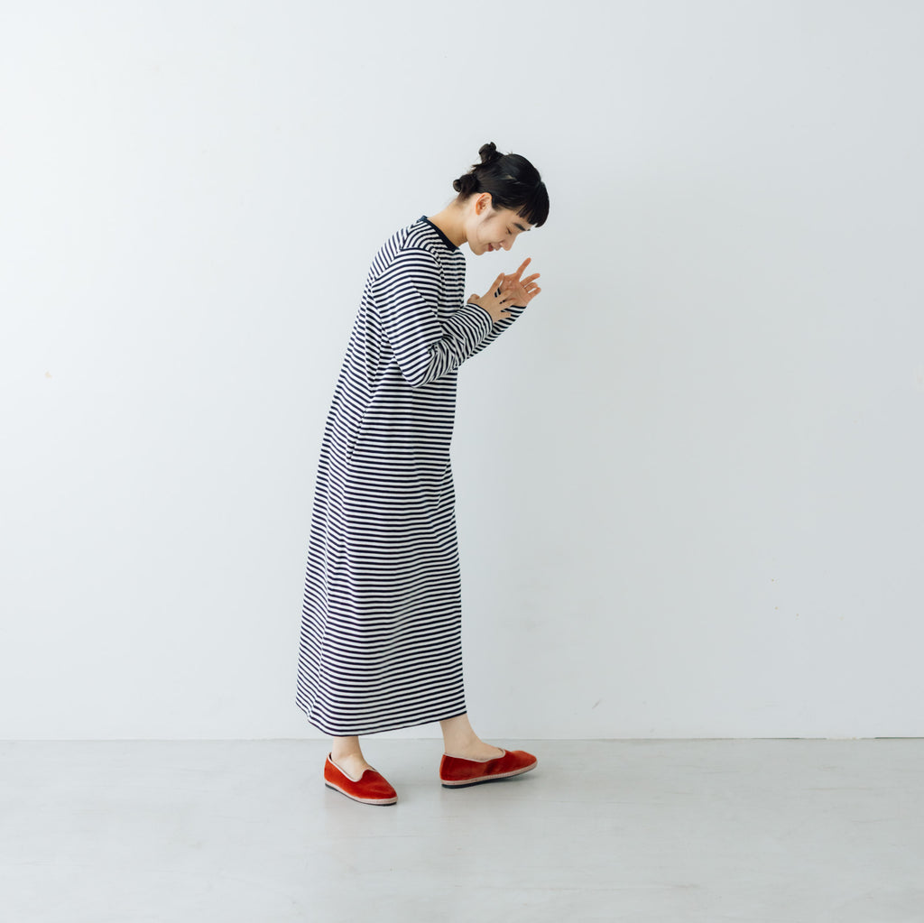 【SALE】 YAECA ムラ糸Tシャツ ロングスリーブワンピース