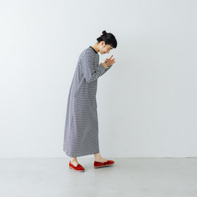 【SALE】 YAECA ムラ糸Tシャツ ロングスリーブワンピース