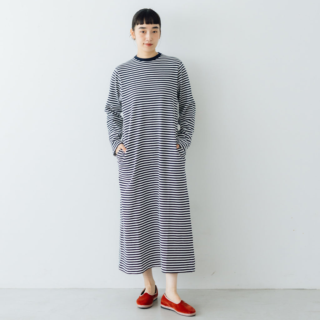 【SALE】 YAECA ムラ糸Tシャツ ロングスリーブワンピース