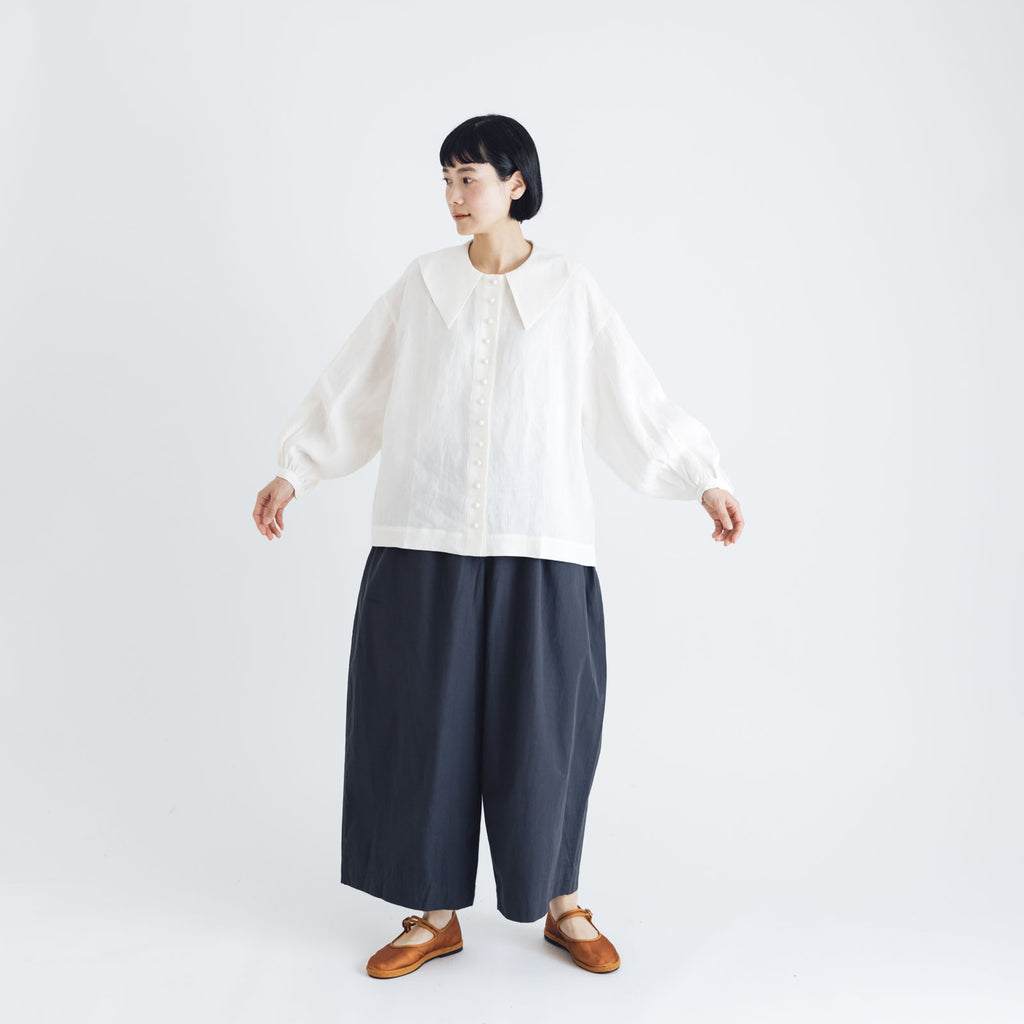Atelier d’antan Reymont コットンパンツ ダークグレー