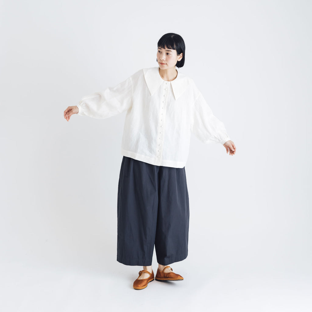 Atelier d’antan Reymont コットンパンツ ダークグレー
