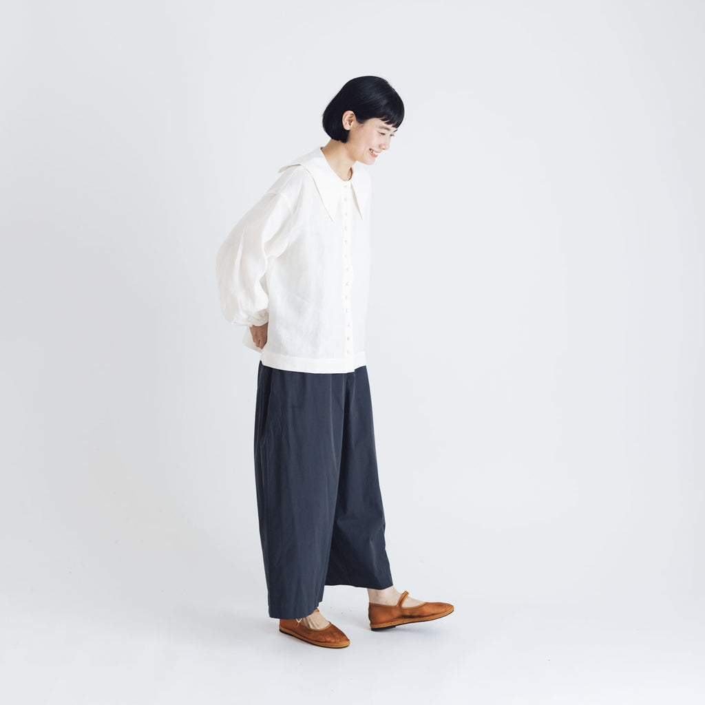 Atelier d’antan Reymont コットンパンツ ダークグレー
