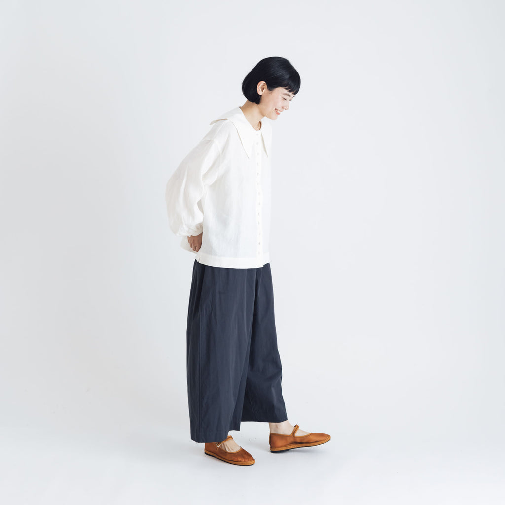 Atelier d’antan Reymont コットンパンツ ダークグレー