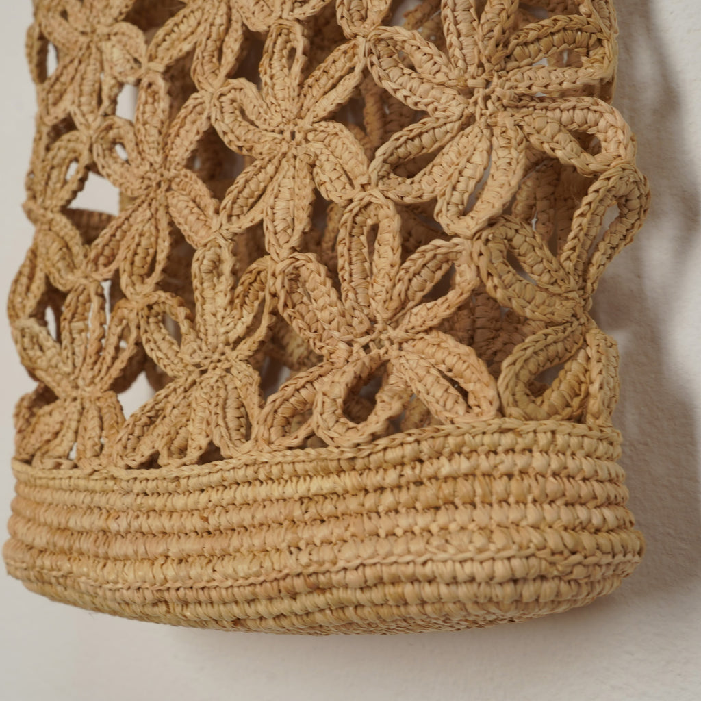 AMPIANA Flower bag ナチュラル［期間限定販売］