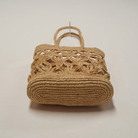 AMPIANA Flower bag ナチュラル［期間限定販売］