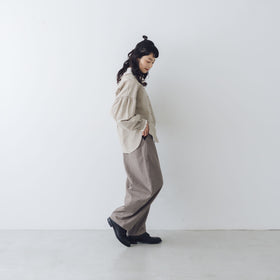 MAGALI オーガニックコットン 襟フリルブラウス