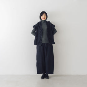 BUNON ワイドパンツ ウールワッフル