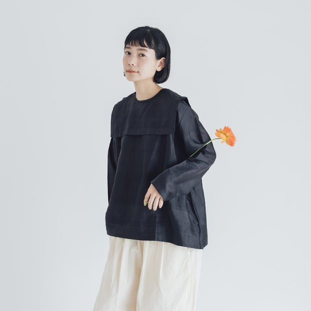 BUNON バックボタンセーラーブラウス