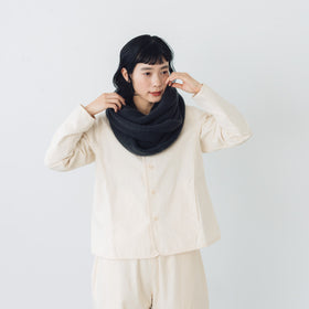 evam eva  モヘアリリーループストール