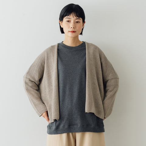 evam eva リネンコットン カーディガン