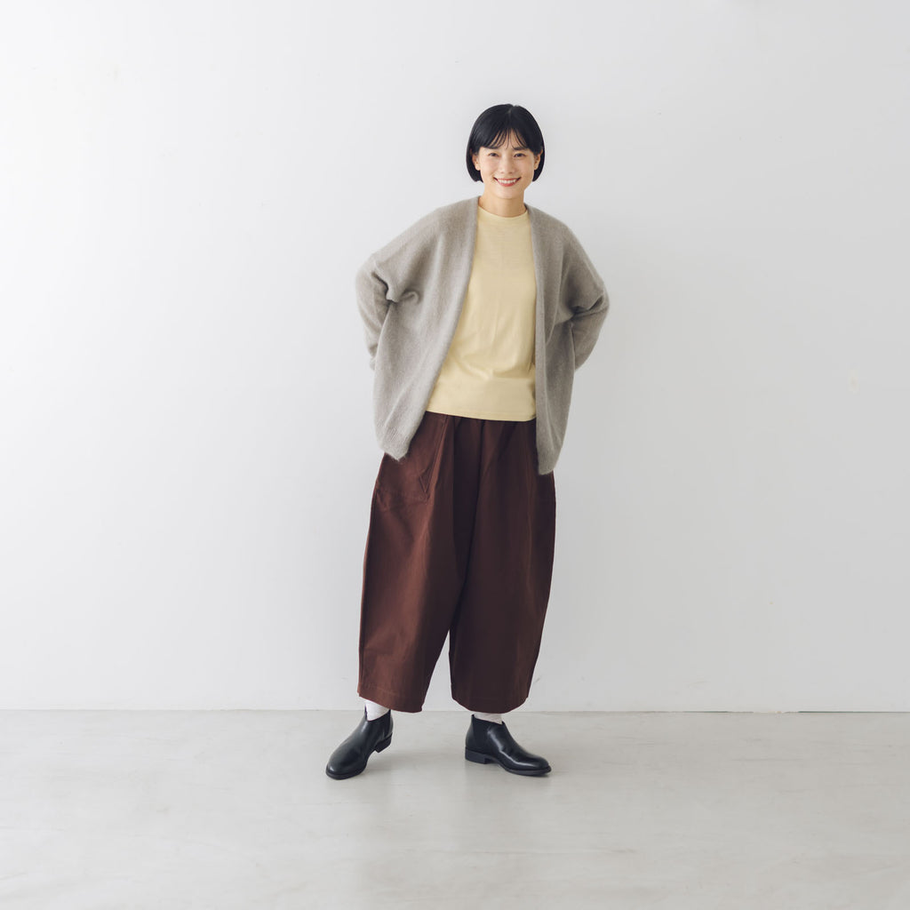 evam eva モヘアシルク カーディガン