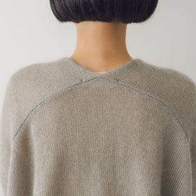 evam eva モヘアシルク カーディガン