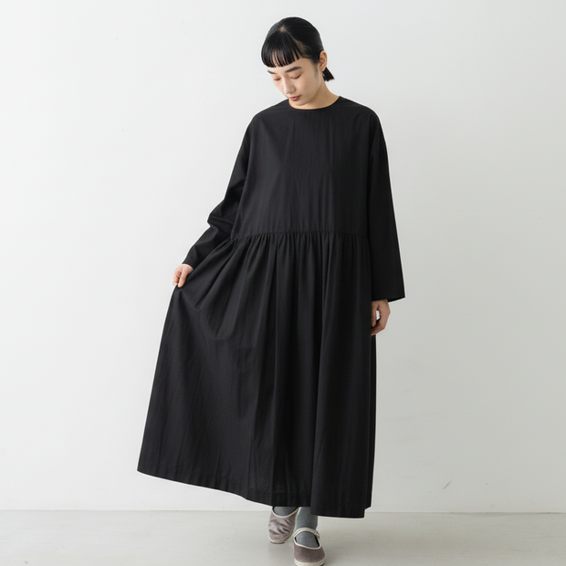 【SALE】 Gauze# ヌーヴォー スウィッチング ギャザーワンピース