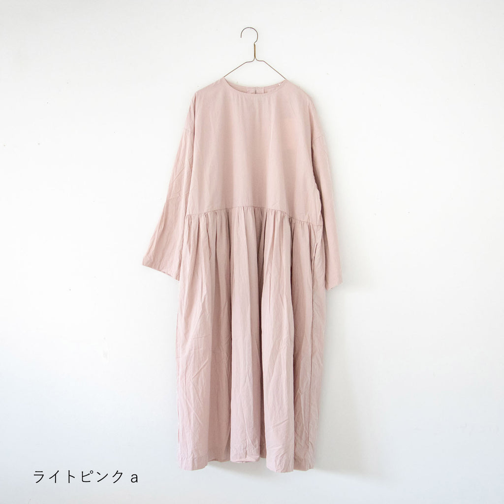 【SALE】 Gauze# ヌーヴォー スウィッチング ギャザーワンピース