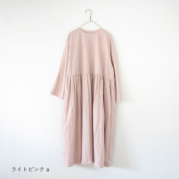 【SALE】 Gauze# ヌーヴォー スウィッチング ギャザーワンピース