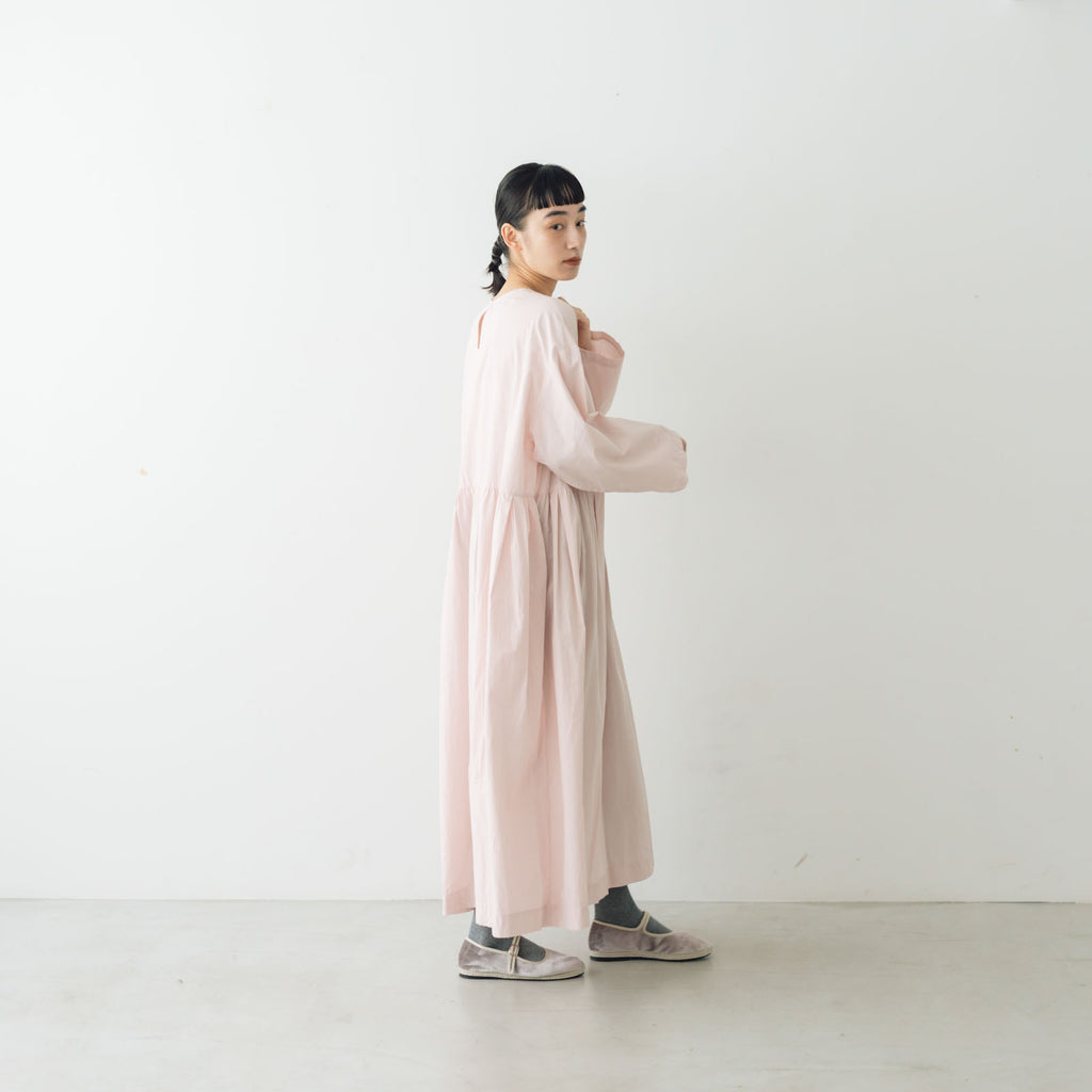 【SALE】 Gauze# ヌーヴォー スウィッチング ギャザーワンピース