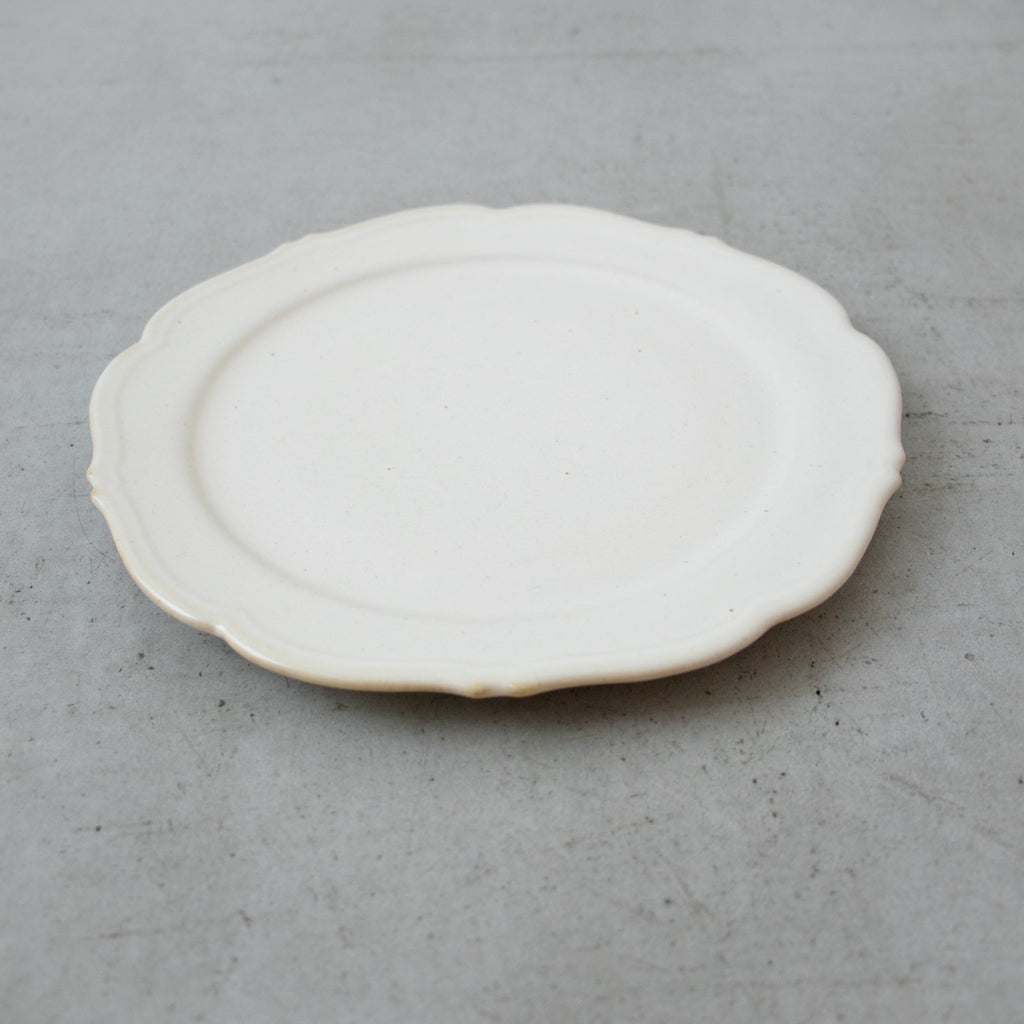 Awabi ware 輪花平皿［期間限定販売］
