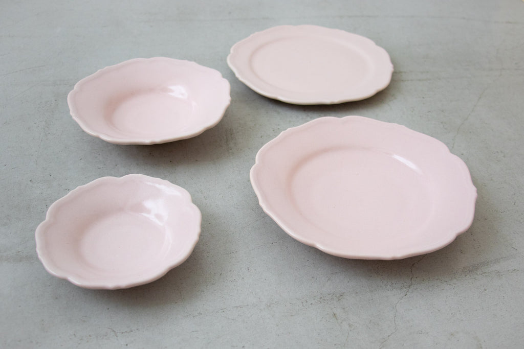 Awabi ware 輪花平皿［期間限定販売］