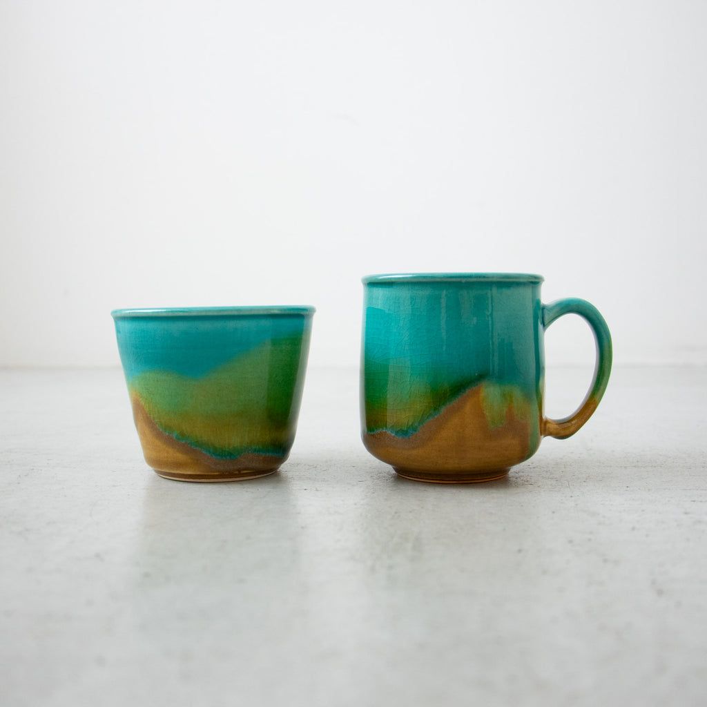 Awabi ware 二彩蕎麦猪口・大［期間限定販売］