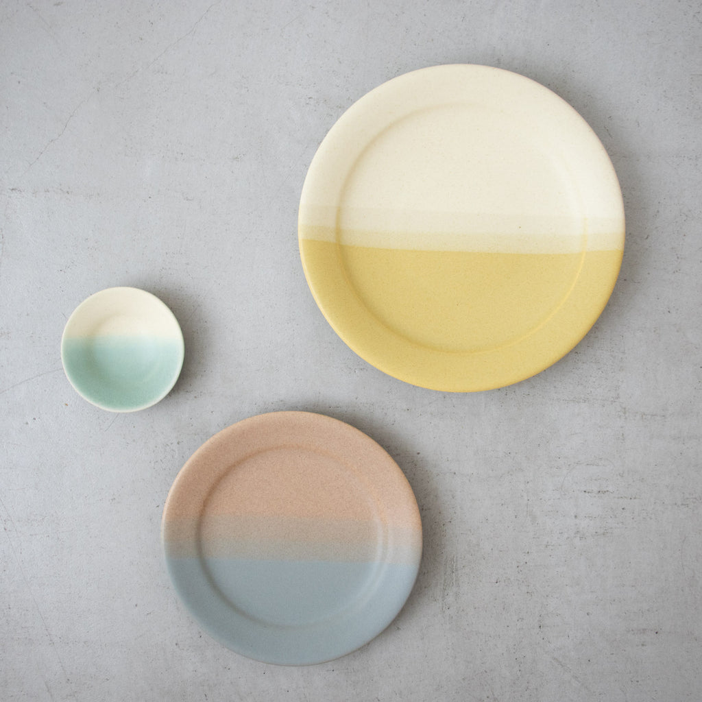 Awabi ware 二彩８寸平皿［期間限定販売］