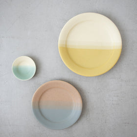 Awabi ware 二彩８寸平皿［期間限定販売］