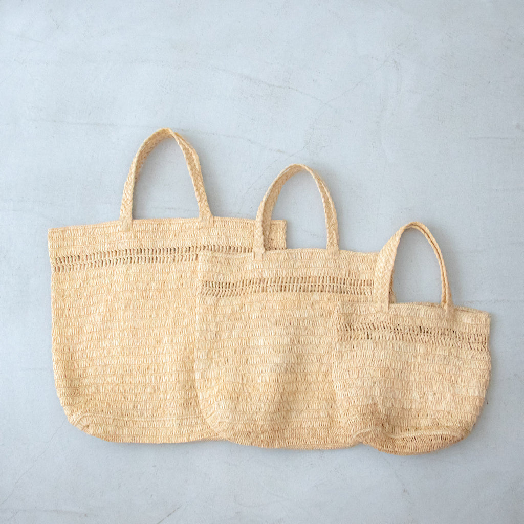 AMPIANA Line tote bag ナチュラル［期間限定販売］