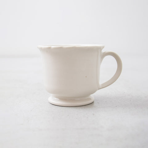 河合竜彦 白釉 レリーフコーヒー