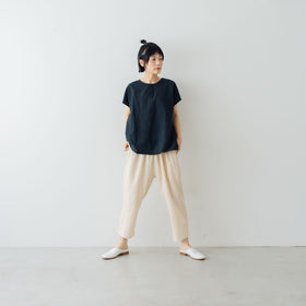 ヂェン先生の日常着 ヘンリーネック フレンチトップス