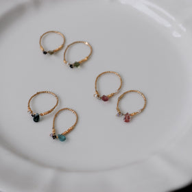 曉 ater tourmaline ring グリーン