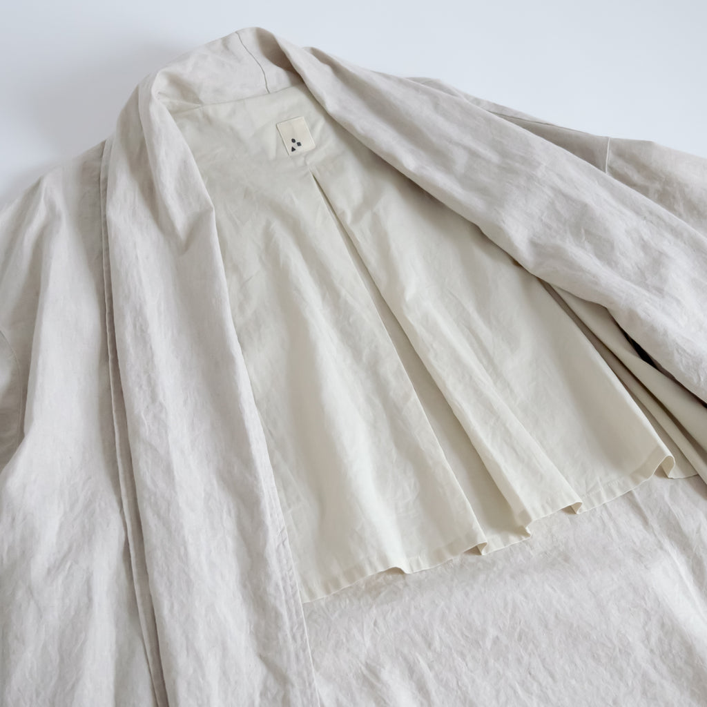【SALE】 くらすこと リネンコットンのローブコート