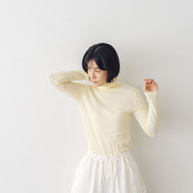 「くらすことの日常生活着」コットンタートルカットソー