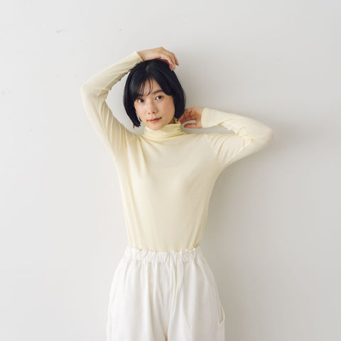「くらすことの日常生活着」コットンタートルカットソー