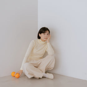 「くらすことの日常生活着」コットンタートルカットソー