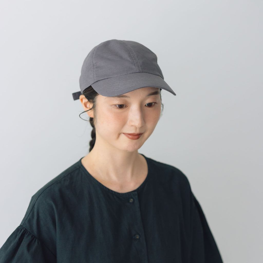 くらすこと コットンリネンのシンプルキャップ［7月入荷予定］
