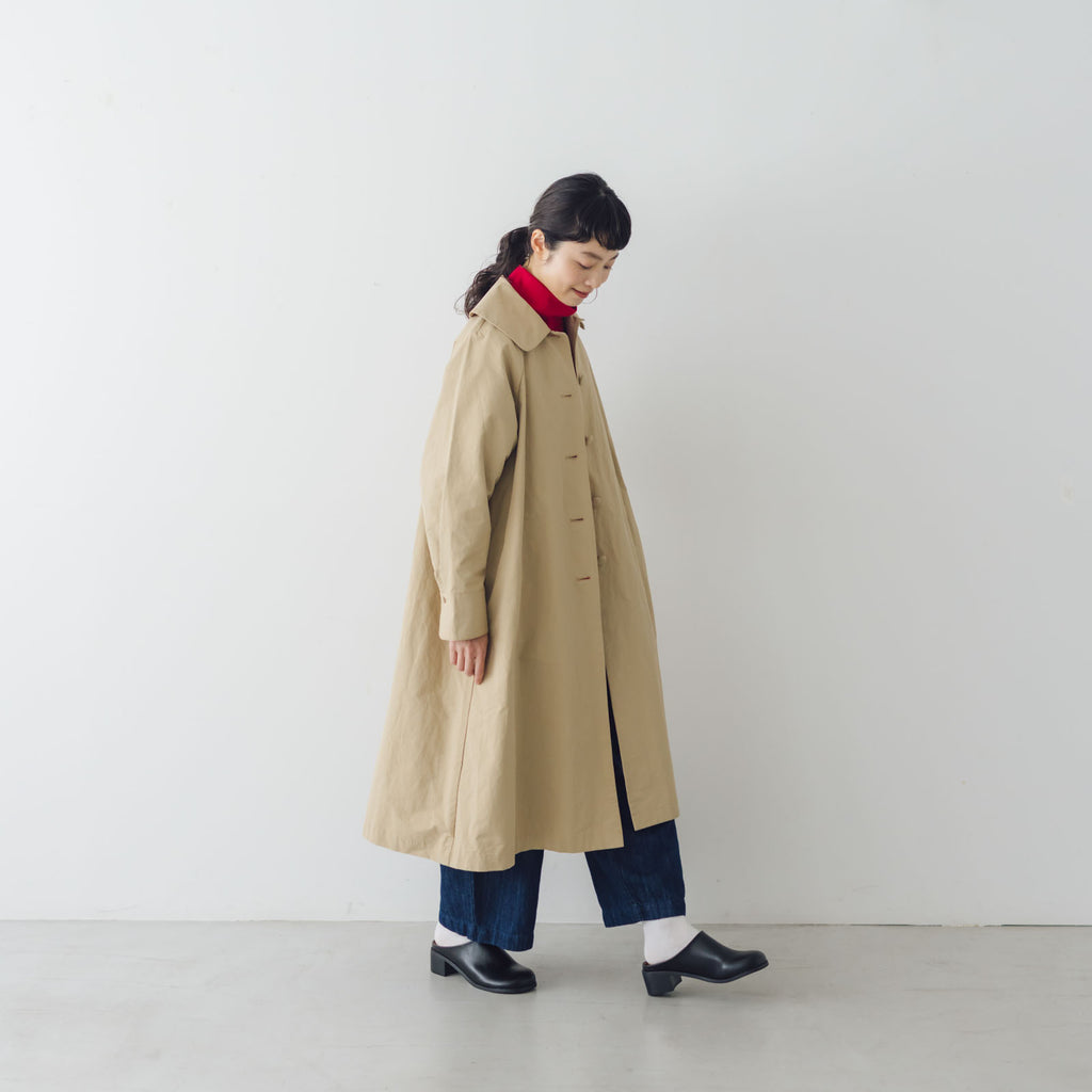 くらすこと ＋to クラシカルなコットンナイロンコート