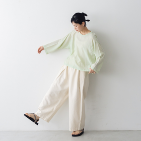 【SALE】 KURASUKOTO Atelier Wardrobe 大人のキュプラ混ブラウス