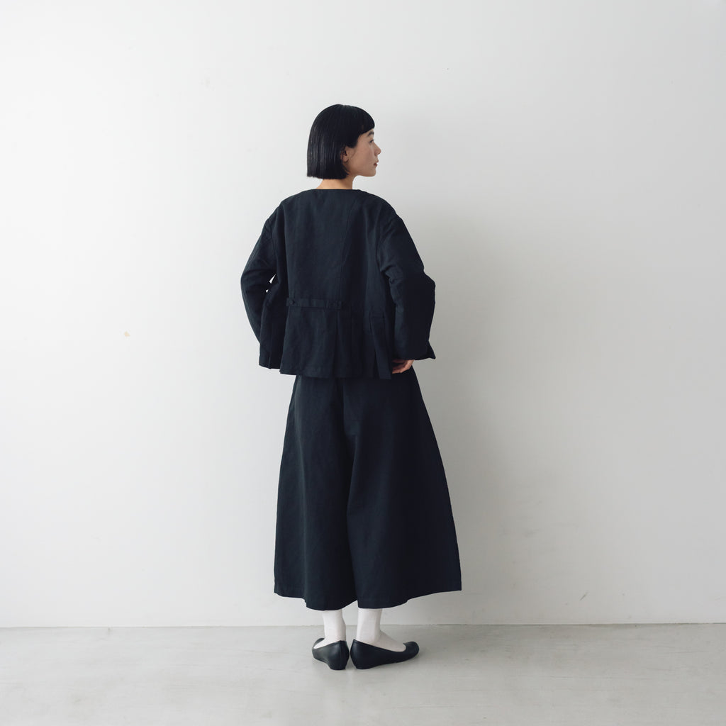 MAGALI ハイカウントコットンリネン コクーンパンツ