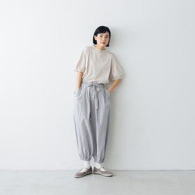 【SALE】 MAGALI ウォッシュドコットン バルーンギャザーパンツ