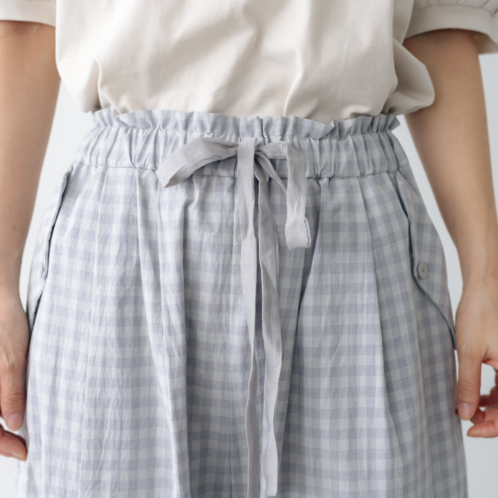 【SALE】 MAGALI ウォッシュドコットン バルーンギャザーパンツ