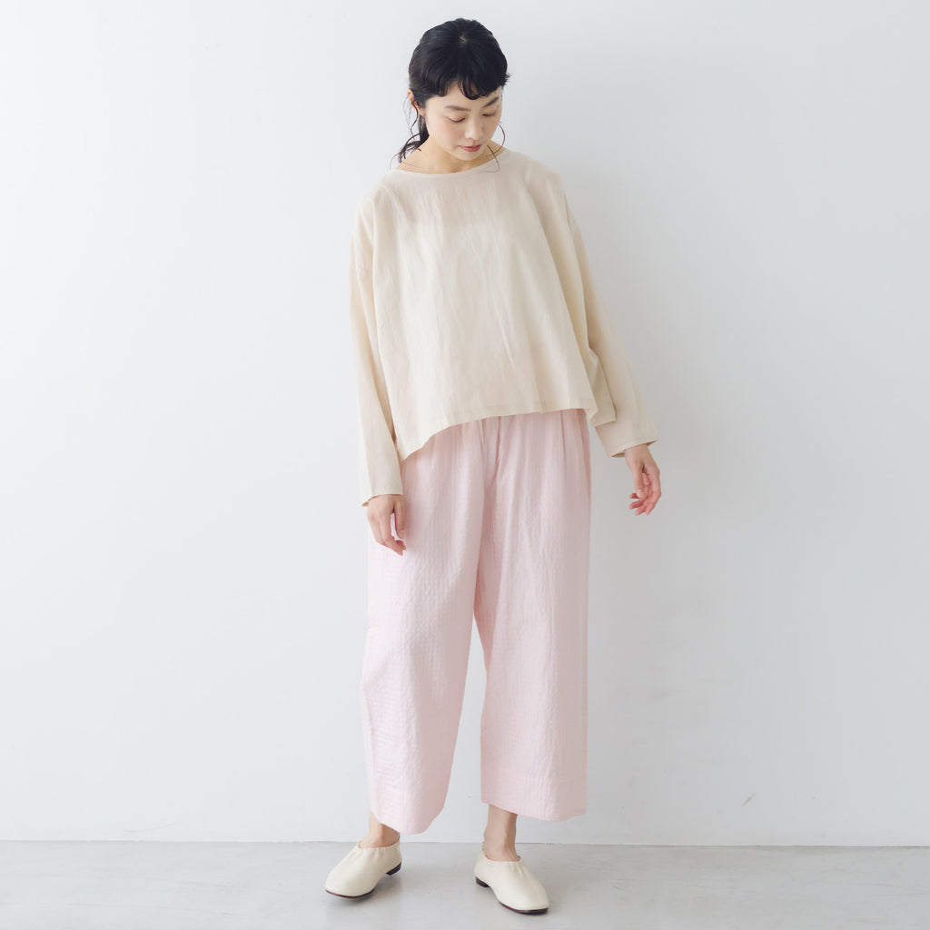 Yoli Gingham wide pants