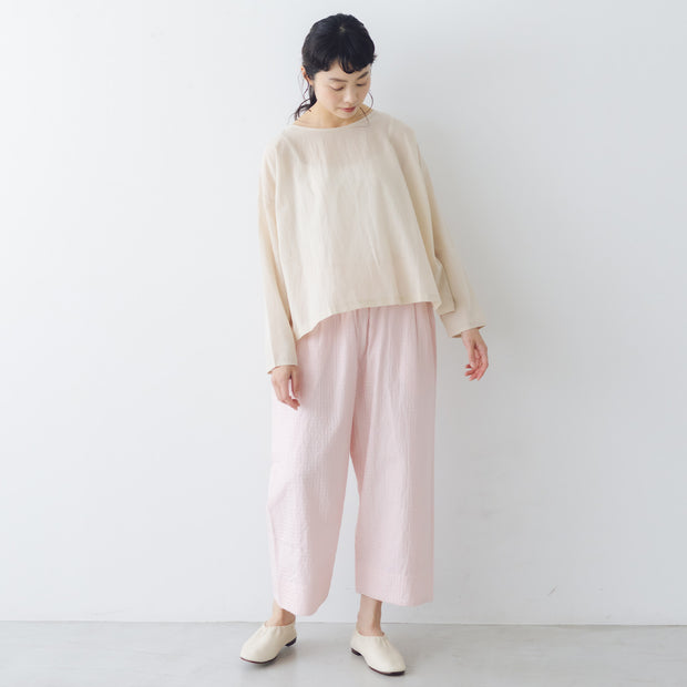 Yoli Gingham wide pants