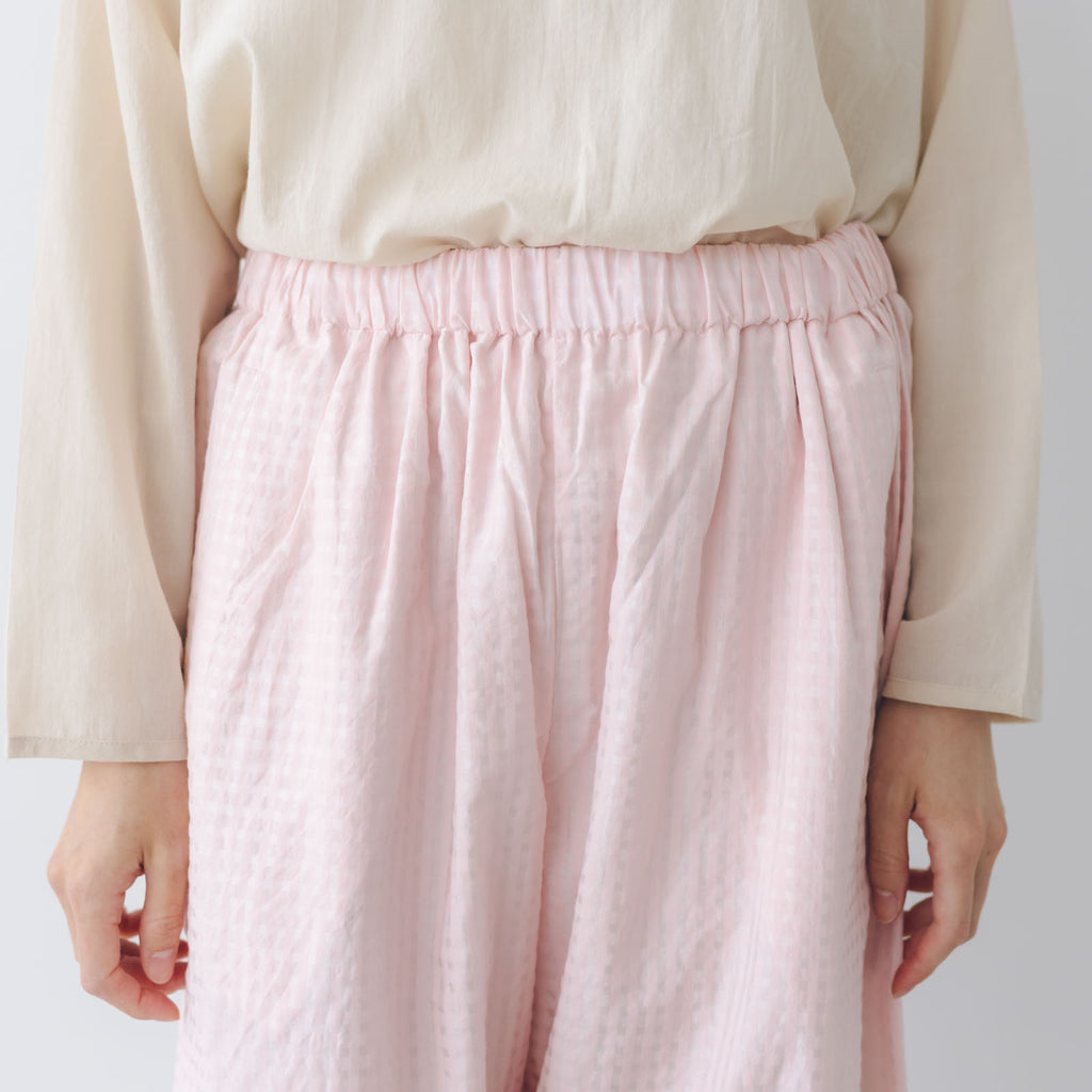 Yoli Gingham wide pants