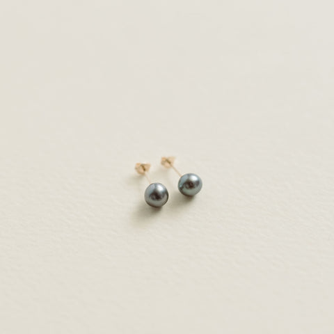 yoriko mitsuhashi タヒチパールピアス グレー
