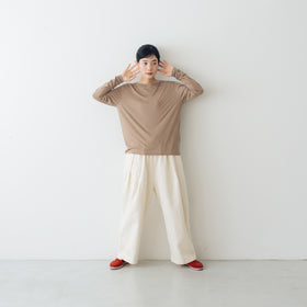 【SALE】 me. flow cotton silk ロングスリーブT