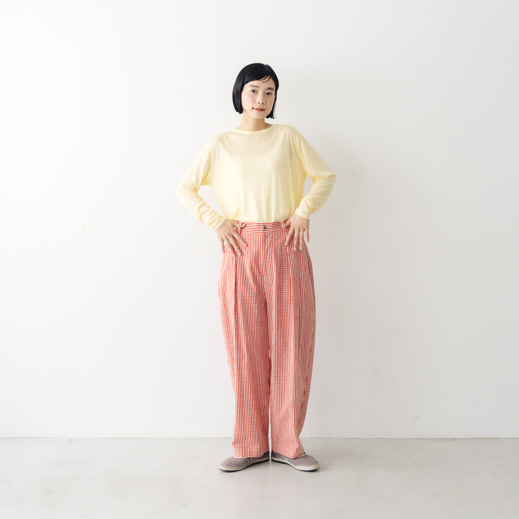 【SALE】 me. flow cotton silk ロングスリーブT